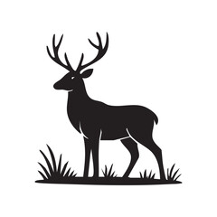 minimal-deer-vector-front-view-design