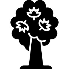 Maple Leaf Tree Icon