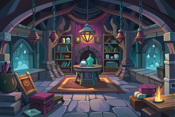 Ancient stone arches and stained-glass windows illuminate the luxurious interior of this historic Italian church