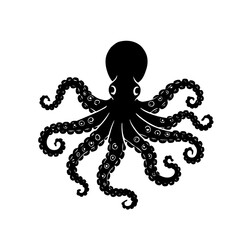 vector illustration of a octopus