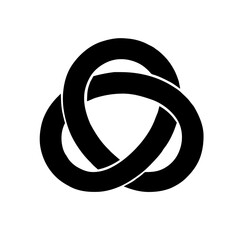 two rings isolated on white background