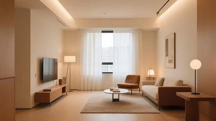Fototapeta premium interior luxury apartment comfortable suite lounge