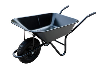Black Steel Wheelbarrow