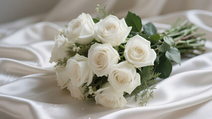 Delicate White Roses A Symbol of Purity and Respect