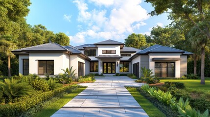 Fototapeta premium Create a blueprint of a home's layout and design.