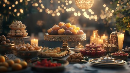 Enchanted Festive Feast: A Luxurious Holiday Table Setting