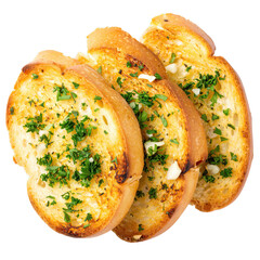 Toasted Baguette Garlic Bread Slices, Appetizer, Transparent Background