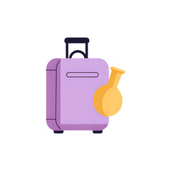 Travel & Science: A Purple Suitcase and Flask