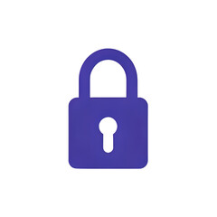 Purple Padlock Icon: Security & Privacy Symbol
