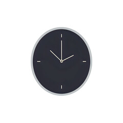 Minimalist Dark Grey Wall Clock: Time Design