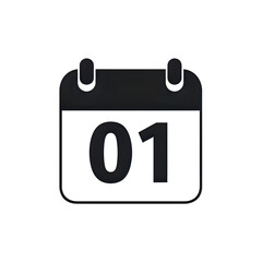 Calendar Icon: Minimalist Date Design Element