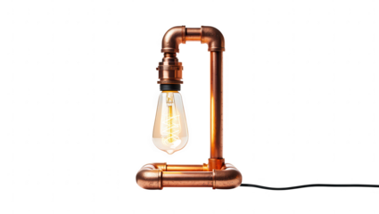 Copper Pipe Desk Lamp