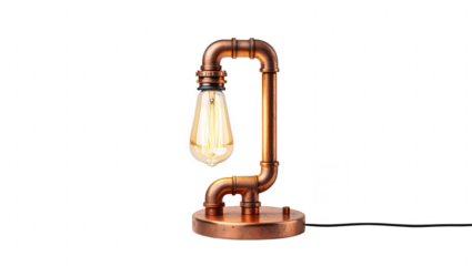 Copper Pipe Desk Lamp