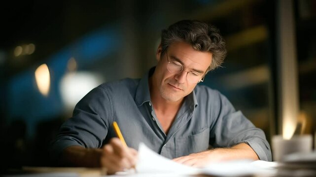 Professor analyzing voter behavior survey responses