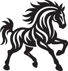 tiger, wildlife, animal silhouette, vector illustration, black and white, fierce tiger, roaring tiger, jungle predator, big cat, ferocious, strength, power, wild animal, tiger design, graphic elements