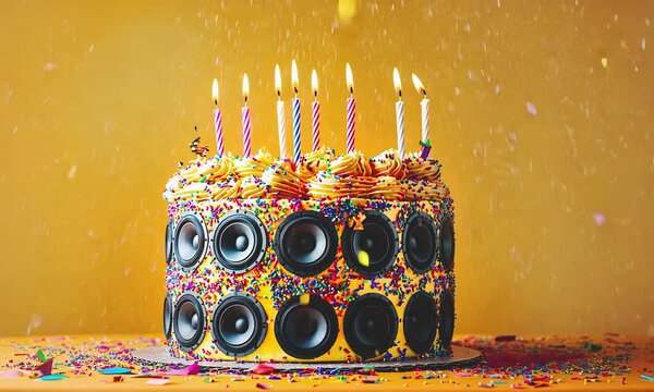 Creative happy birthday cake.