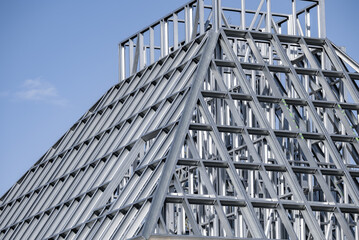 Light gauge steel framing system used for house construction. Wall to be clad with fibre cement...