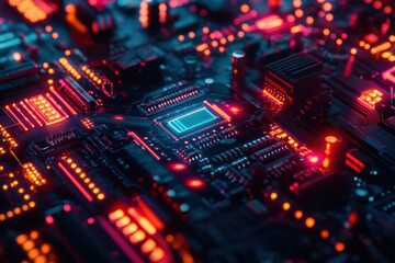 Cybersecurity Threat. Internet Piracy in Cyberspace with Integrated Circuit and Digital Padlocks