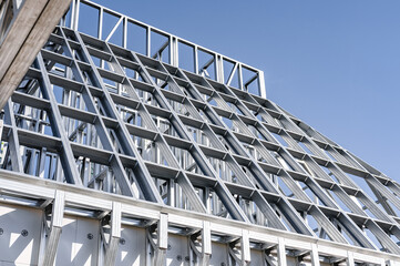 Light gauge steel framing system used for house construction. Wall to be clad with fibre cement...