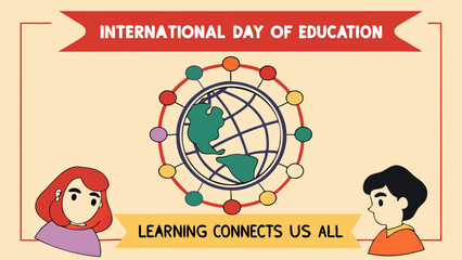 International Day of Education Illustration