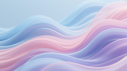 Abstract Pastel Color Waves Dynamic Fluid Swirls of Colors