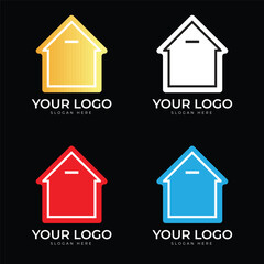 Home Icon Style Logo Design