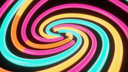 Hypnotic Swirl of Colors Motion Background Animation Loopable