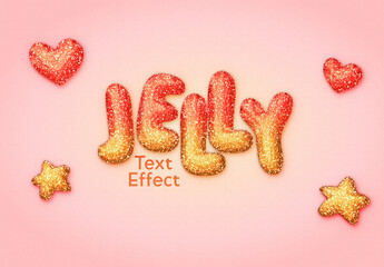 Jelly Glitter Text Effect