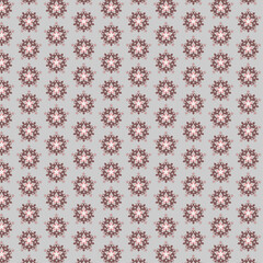 Seamless pattern in retro style. Geometric pattern. Christmas pattern. Snowdrops.