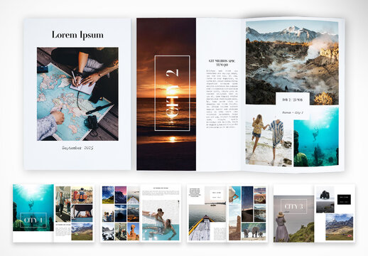 Travel Itinerary Brochure Template