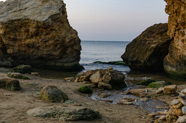 Serenity: the primeval desert slopes of Fontanka wild beach