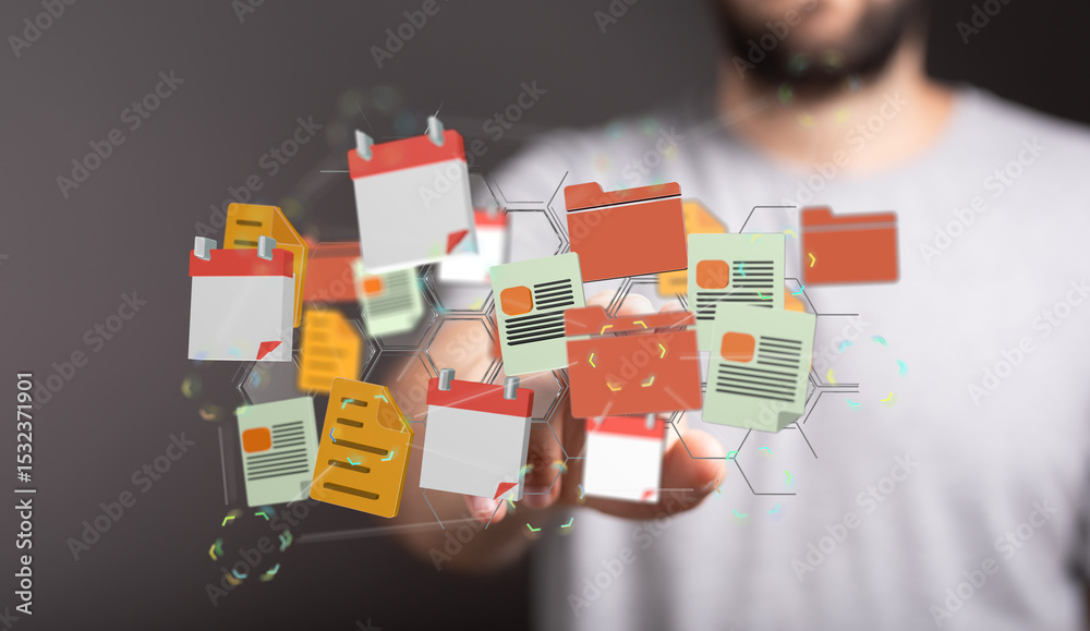 Aufkleber Efficiently organize your digital files and calendar appointments. Improve productivity with a streamlined system.