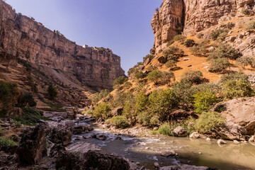 Deep Rawandiz (also Rawanduz) river gorge in Kurdistan Region of Iraq
