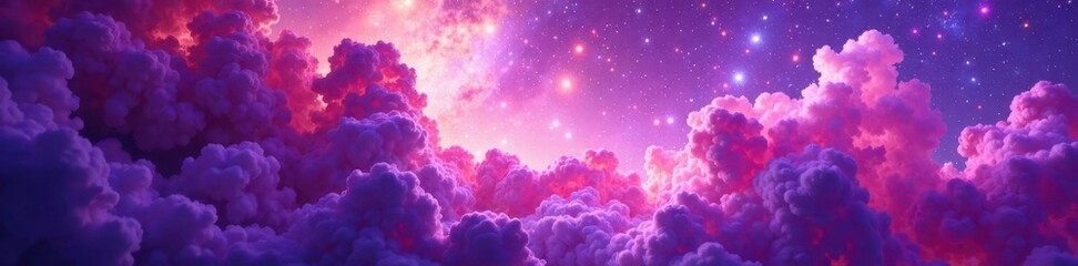 Swirling purples & pinks create a dreamy watercolor galaxy  , fantasy, pastel