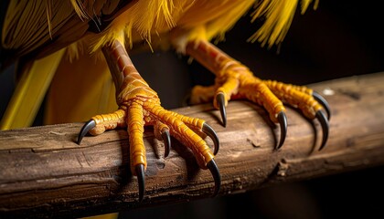 Canary Feet Close-Up