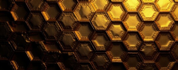 Gold hexagon geometric pattern, abstract art deco design , vintage, abstract