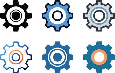 Fototapeta premium Gear set icon 
