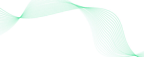 abstract green wave background vector illustration