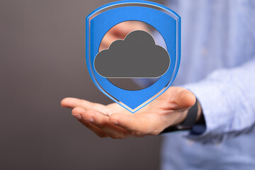 Protecting your cloud data is crucial.  This image depicts secure cloud technology.