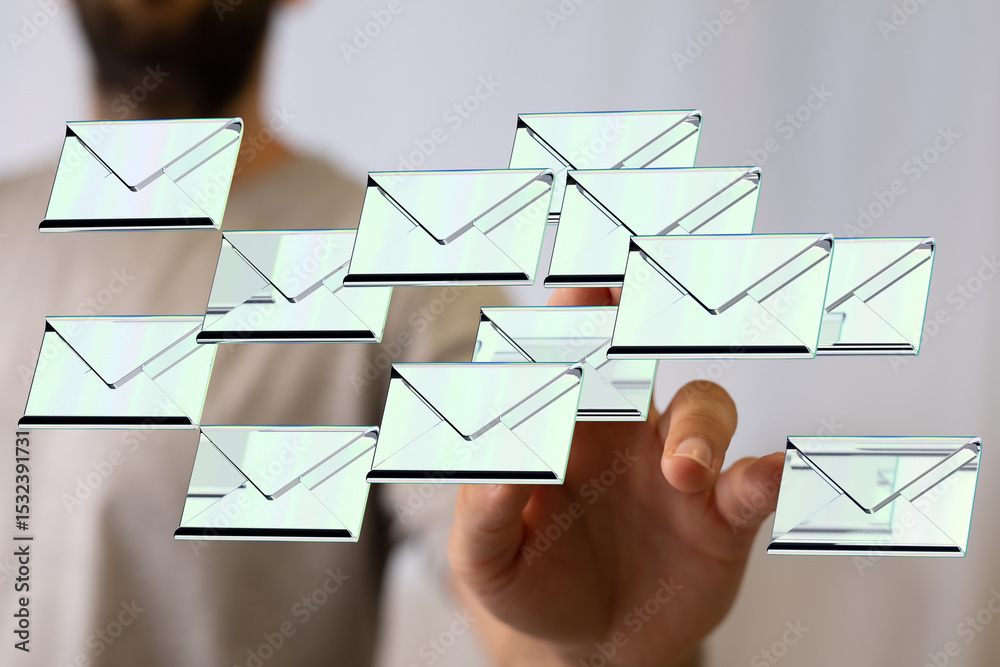 Poster Efficiently handle numerous emails.  Solutions for inbox management and email organization.