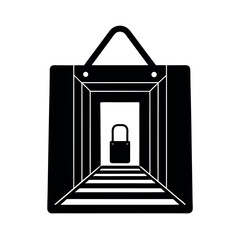 Fototapeta premium hall pass icon for school permission