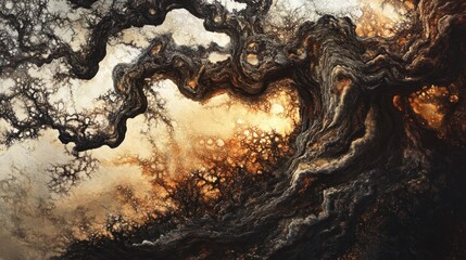 Obraz premium Ancient Tree of Whispers: A Digital Fantasy