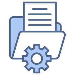 Data Management Blue Icon