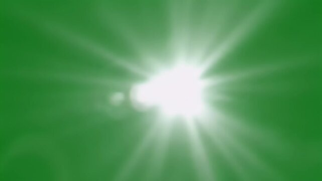 Stunning Green Screen Video Bright Light Burst, VFX Elements, Chroma Key Ready