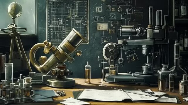 Vintage Laboratory: A Realm of Scientific Discovery