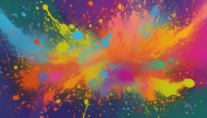 Obraz premium abstract color splash spray background banner