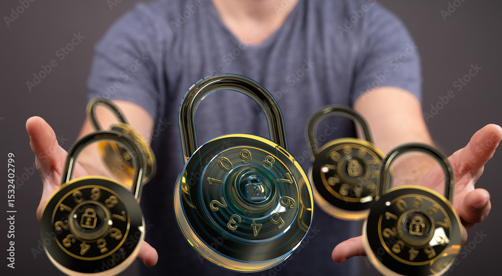 Poster Protecting your information is key. Explore digital and physical security solutions with combination locks.