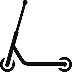 Scooter simple icon. Logo. Vector illustration