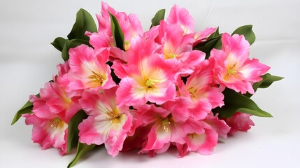 Vibrant Pink Tulip Bouquet Artificial Flowers