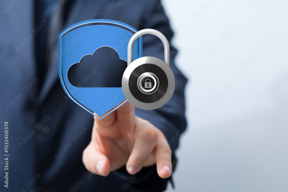 Aufkleber Protecting your sensitive data in the cloud with advanced encryption and security measures.